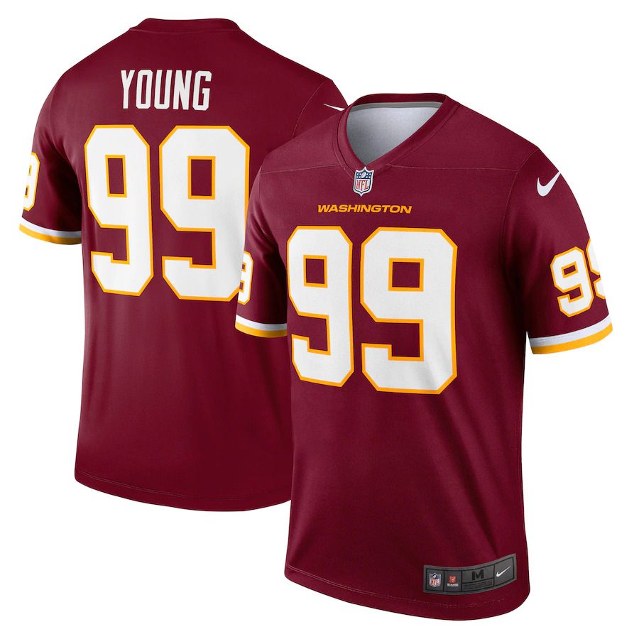 Men Washington Redskins #99 Chase Young Nike Burgundy Legend NFL Jersey